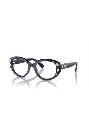 Swarovski 52mm Irregular optical glasses in Blue at Nordstrom