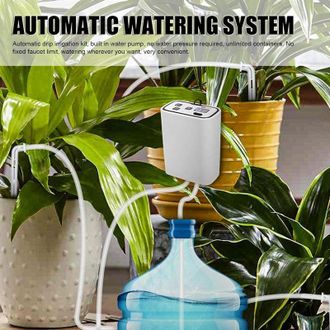 OEM Sistema De Riego Autom&aacute;tico, Temporizador De Riego Digital Programable Y Silencioso, Kit De Riego Por Goteo Autom&aacute;tico Para 6 Plantas En Maceta