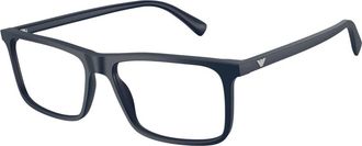 Emporio Armani Optisch Montuur - Heren - Brillen - Blauw - 57 MM - Accessoires
