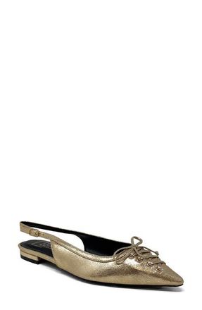 Shushop Amy Slingback Flat in Gold at Nordstrom, Size 7.5