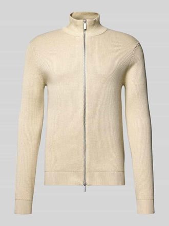 Selected Regular Fit Strickjacke aus reiner Baumwolle Modell DAME in Offwhite, Gr&ouml;&szlig;e XXL