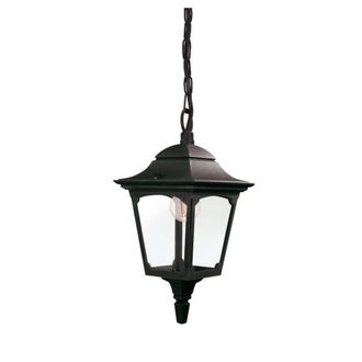 Netlighting Chapel Mini Outdoor Pendant Ceiling Light Black IP44