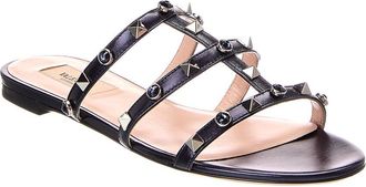 Valentino Rockstud Caged Leather Sandal