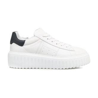 Hogan Witte Sneakers - Dames - Sneakers - Wit - 40 EU - Leer - Schoenen