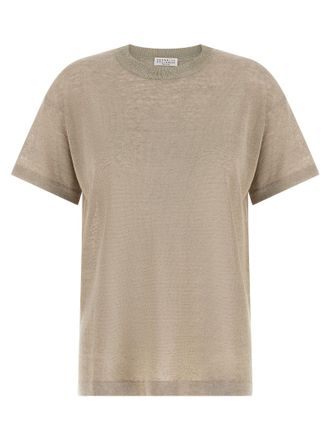 Brunello Cucinelli Womens Dazzling Collar Sweater
