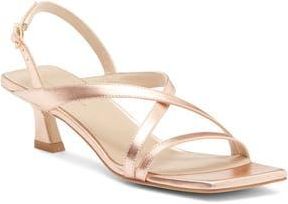 Stuart Weitzman Oasis 50 Slingback Sandal in Rose Gold at Nordstrom Rack, Size 6.5