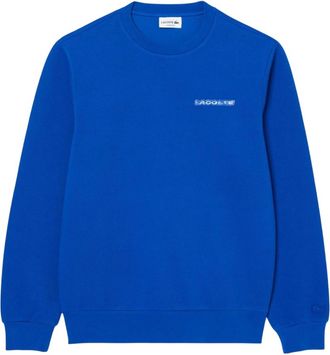 Lacoste Heren Accent Pique Badge Sweatshirt (Blauw)