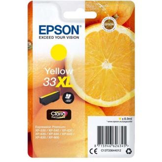 Epson Oranges Singlepack Yellow 33xl Claria Premium Ink