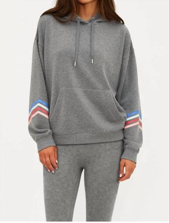 Beach Riot Dess Fleece Hoodie In Horizon Heather Gray