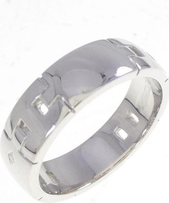 Herm&egrave;s Silver White Gold (18K) Band Ring (Pre-Owned)