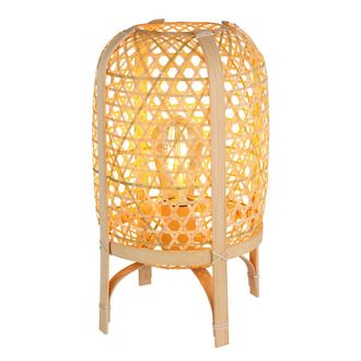 Globo Lighting L&aacute;mpara De Mesa - Cairo - Natural - Metal - &Oslash; 22cm - E27