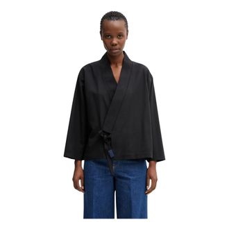 Kenzo Dames, Jassen, Zwart, Maat: XS Katoen