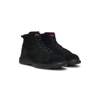 HUGO BOSS Suede ankle boots with leather trim