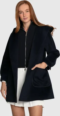 Belle & Bloom Next To You Hooded Wool Blend Coat