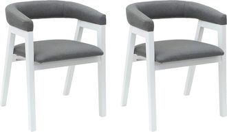 vidaXL Sillas De Comedor 2 Uds. Madera De Caucho S&oacute;lido Vidaxl