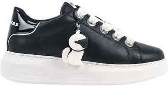Karl Lagerfeld Kapri Sneakers - Dames - Sneakers - Zwart - 40 EU - Leer - Schoenen