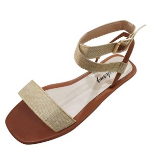 Generic Cocila Shoes For Women Sandals Buckle Flat WomenS Summer Casual Color Size Large Fashion Beige, 5.5 Walking Hiking Outdoor Ladies Womans Sandles Women