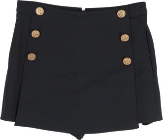 Valentino RED Valentino Mini Skort met versieringen in zwarte viscose
