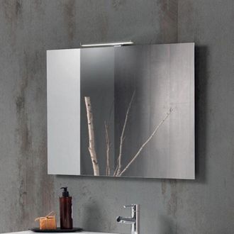 MODO Modo - Specchio moderno rettangolare con lampada a led cleo 80X60
