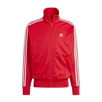 adidas Firebird Gerecyclede Polyester Jas - Heren - Sportshirts - Rood - L - Polyester - Fitness