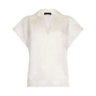 Liu Jo Blouses, female, White, Size: XS Blusa Scollo V