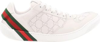 Gucci Screener 3.0 Sneakers - Heren - Sneakers - Wit - 42 1/2 EU - Leer - Schoenen