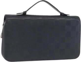 Louis Vuitton Pre-owned Clutch - Dames - Vintage Clutch - Zwart - ONE Size - Leer - Vintage