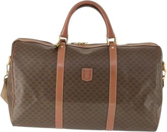 Celine Pre-owned Weekend Bags, female, Brown, Size: ONE SIZE Pre-owned Vintage Monogram Travel Bag