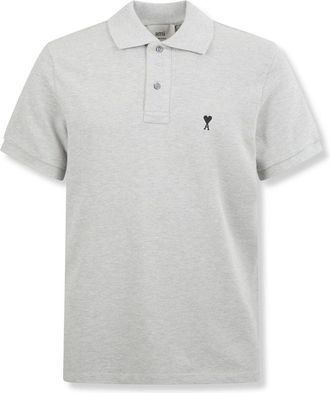 Ami Polo Ami de Coeur - Heren - Tops - Grijs - Maat: 2XL Katoen