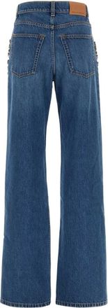 Stella McCartney Crystal Emb Jeans - Blue