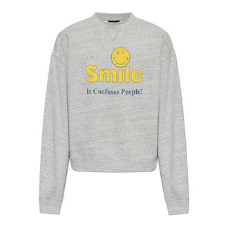 Dsquared2 Sweatshirts, male, Gray, Size: 2XL Sweatshirt with Print