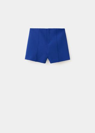 Mango Corto liscio con passanti blu - Donna - 36 - MANGO