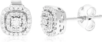Vir Jewels 1/5 cttw Lab Grown Diamond Composite Earrings in Sterling Silver With Push Backs For Women