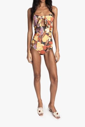 Anna Sui Desert Bloom Swimsuit in Sunset Multi at Nordstrom, Size Medium