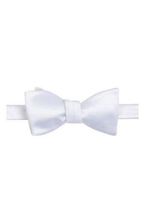 ConStruct Solid Satin Bow Tie in White at Nordstrom Rack