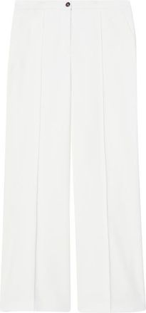 Marina Rinaldi Piroghe Seamed Wide Leg Pants in White at Nordstrom, Size 14W
