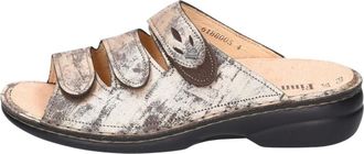 Finn Comfort Kos Pantolette - Dames - Schoenen - Beige - Maat: 38 EU Leer