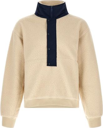 Entire studios System Half Zip Fleece - Heren - Fleece jassen - Beige - XL - Polyester - Fitness