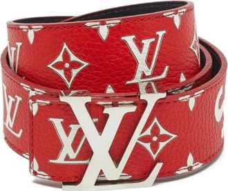 Louis Vuitton x Supreme 2017 Initiales leather belt - Red