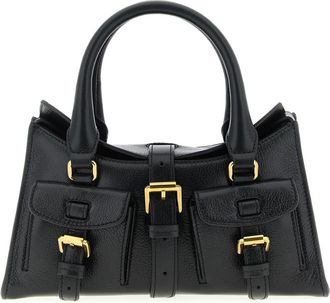 Mulberry Mini Roxanne - Dames - Handtassen - Zwart - ONE Size - Leer - Tassen
