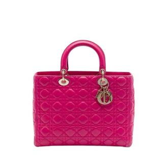 Dior Pre-owned Lady Dior - Dames - Vintage Handtas - Roze - ONE Size - Leer - Vintage