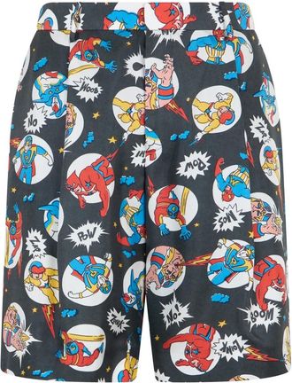 Moschino Kleurrijke Comfortabele Zomer Shorts - Heren - Korte Broeken - Veelkleurig - M - Korte Broeken