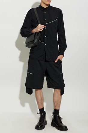 Comme Des Gar&ccedil;ons Comme Des Gar&ccedil;ons Shirt Shirt With A Zip-fastened Pocket, Mens, Black