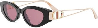 Dior 30Montaigne B6I Zonnebrillen - Dames - Zonnebrillen - Zwart - 51 MM - Accessoires