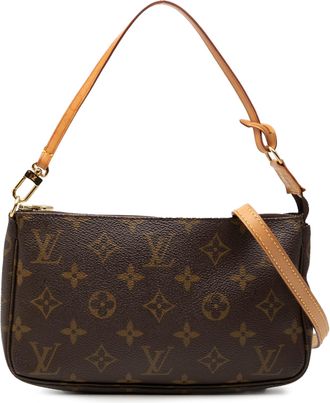 Louis Vuitton Pre-owned Womens Monogram Pochette Accessoires - Brown Textile - One Size