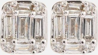 Stone and Strand Orecchini Shield of Strength in oro 10kt con diamanti