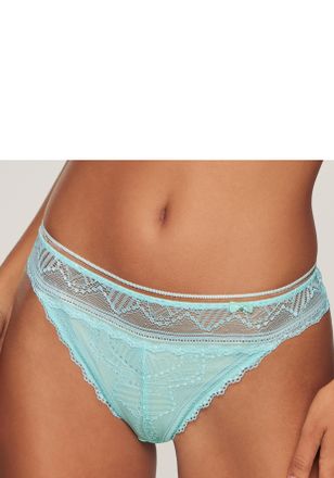 Lascana String LASCANA Tiziana, Damen, Gr. 32/34, t&uuml;rkis, Microtouch, Obermaterial: 84% Polyamid, 16% Elasthan, figurbetont, Unterhosen String, mit anteilig r