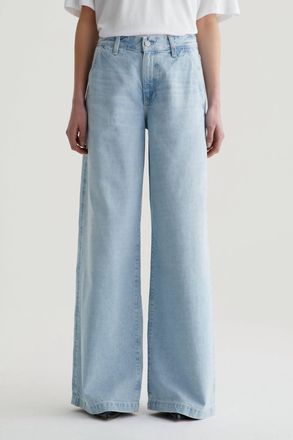 AG - Adriano Goldschmied Stella Low Slung Palazzo Jeans In Idol