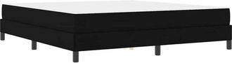 vidaXL Vidaxl - Cama Tipo Box Spring Con Colch&oacute;n Negro 180 X 200 Cm Tela