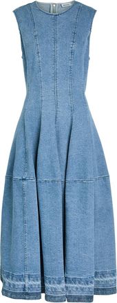 Jonathan Simkhai Bowen Panelled Stretch-denim Midi Dress - Blue - 12 (UK16 / XL)